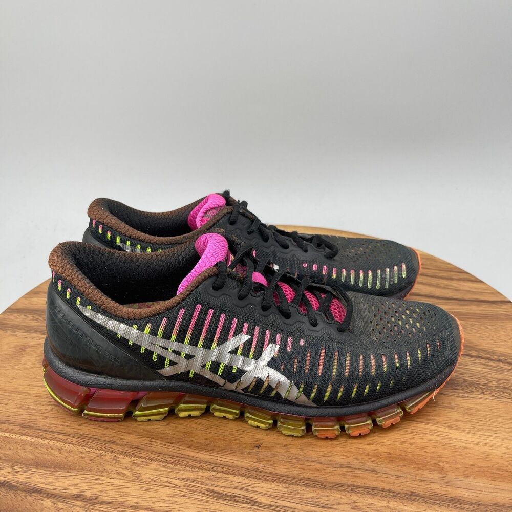 Asics Gel Quantum 360 Shoes Womens Size 9 Black Running Comfort Walking Sneakers
